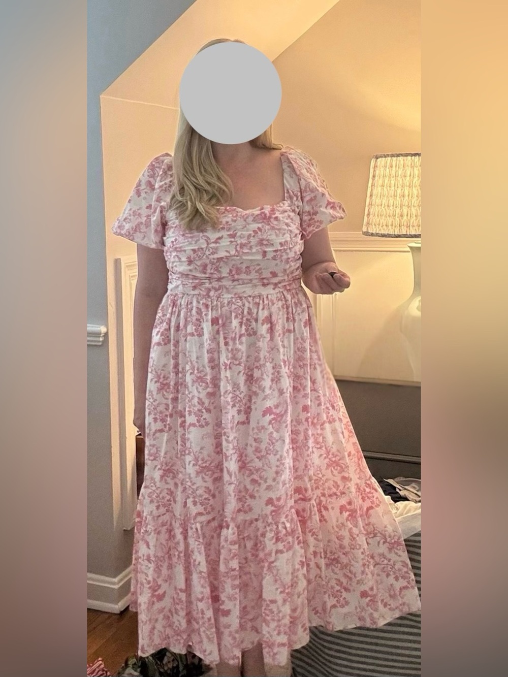 Aqua Pink Floral Maxi Dress